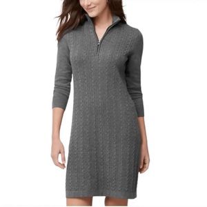 Tommy Bahama Pickford heather gray cable knit dress